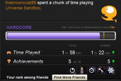 Raptr post-game summary screenshot