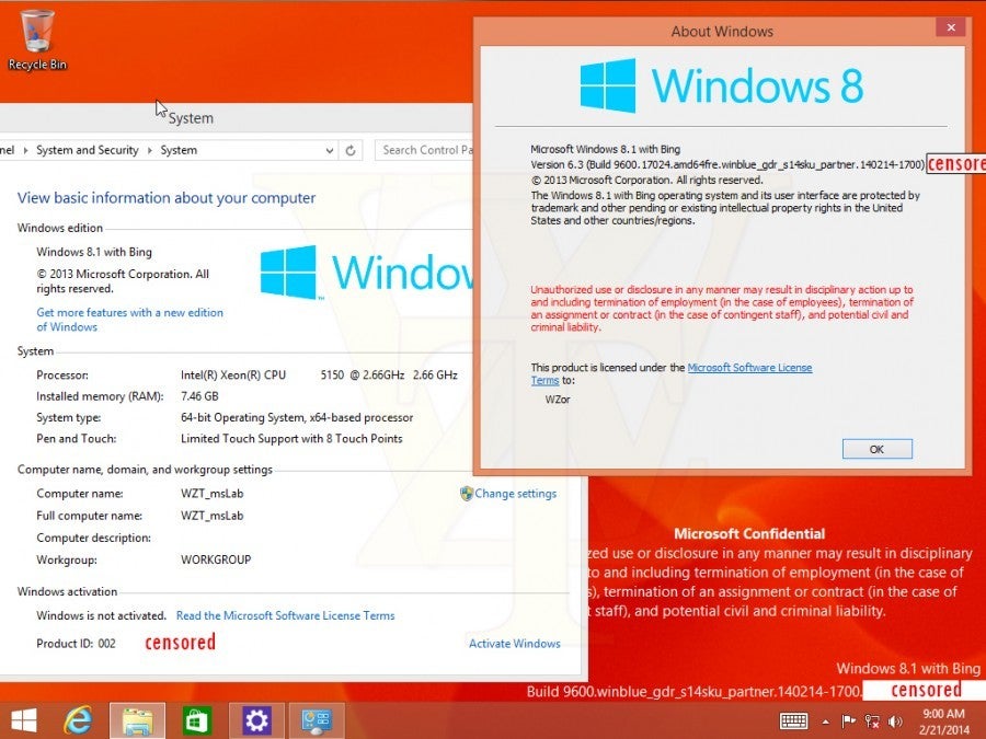 Windows 8.1 with Bing