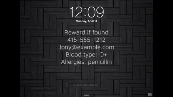 custom info lock screen poster