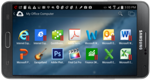 parallels access 2 samsungnote3 landscape launcher