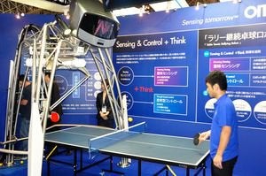 omron ping pong robot