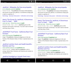 google color search results page