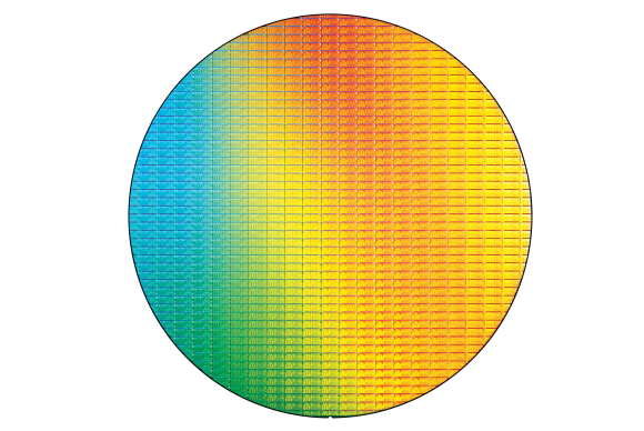 intel broadwell 14nm wafer