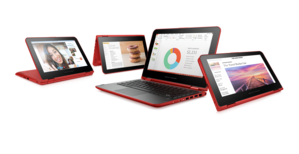 hp pavilion x360 red 4 modes