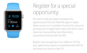 apple watch developer deal