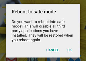 Reboot to Safe Mode