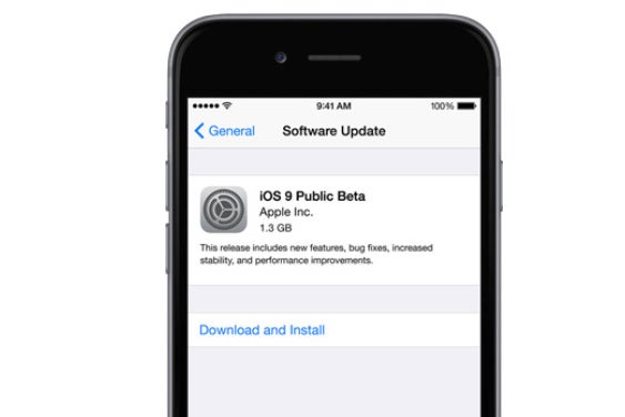 ios9 public beta primary