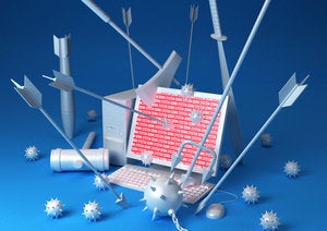 cyberattack stock image