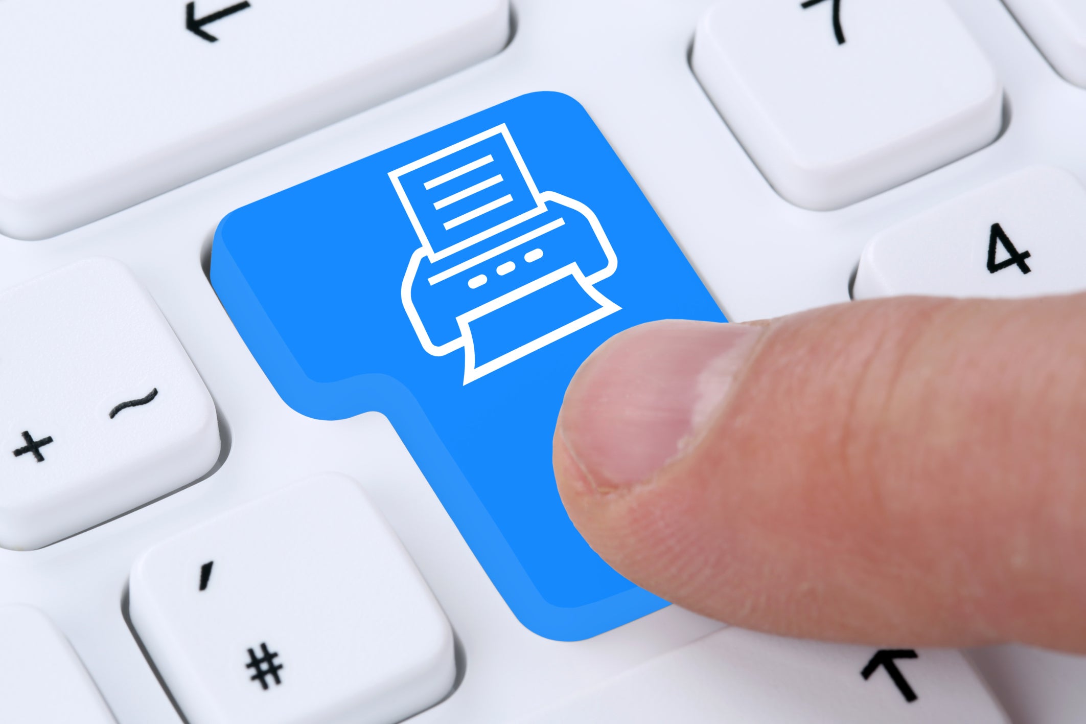 printer button ts