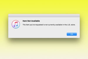 itunes item not available