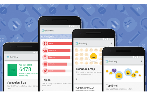 swiftkey typing stats