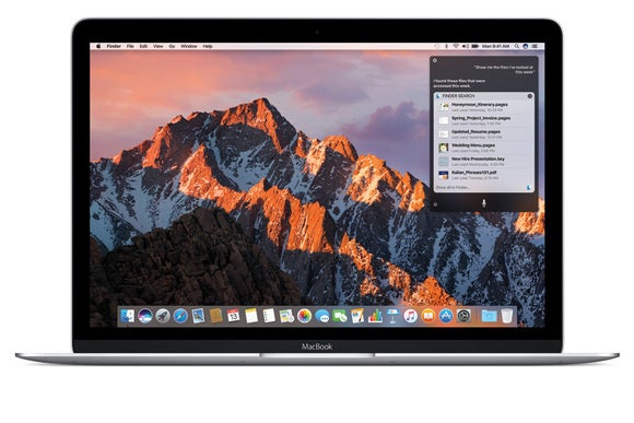 macos sierra siri results stock