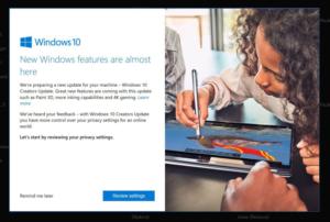 windows 10 creators update prompt