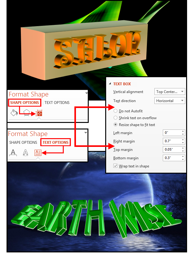 Format v. Format Shape POWERPOINT. Формат Tex. Формат Шейп-файла. Textbox POWERPOINT