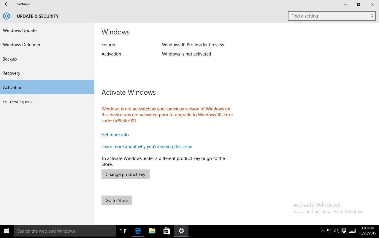 Enter a different. Preview activation Windows 10.