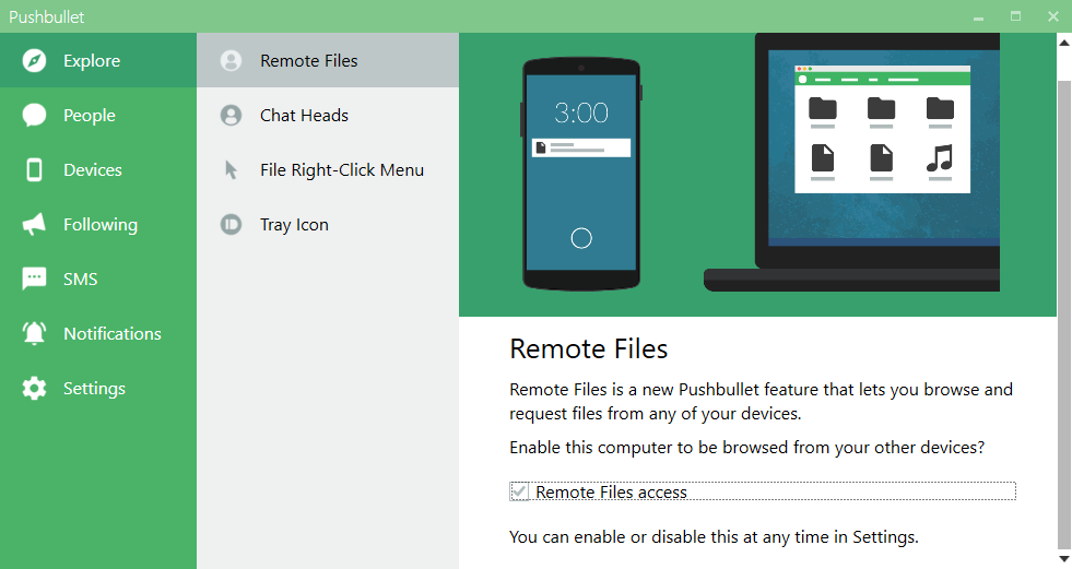 Удалить files. Remote files. Remote access. Tray menu что это. Pushbullet.