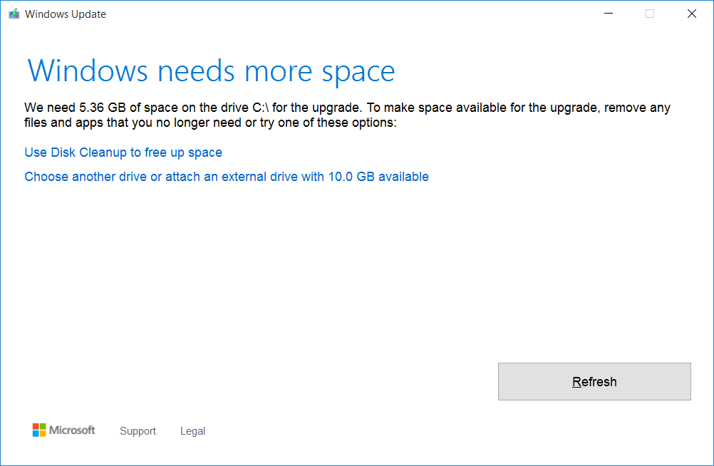 Make upgrade. Мало места на диске 10 виндовс. Not enough hard Disk Space. This Computer does not have enough Space for temporary files. No enough Space перевод Windows 7.